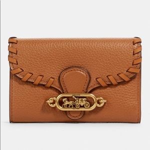 Jade Medium Envelope Wallet With Whipstitch